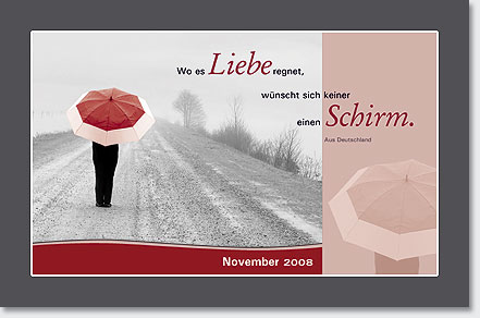 Gestaltung Kalender 2008 - November