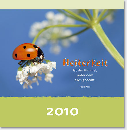 Gestaltung Kalender 2010 - Titel