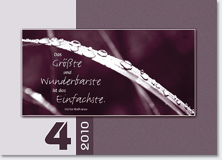 Gestaltung Kalender 2010 - April