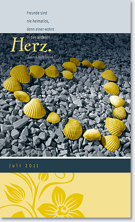Gestaltung Kalender 2011 - Juli