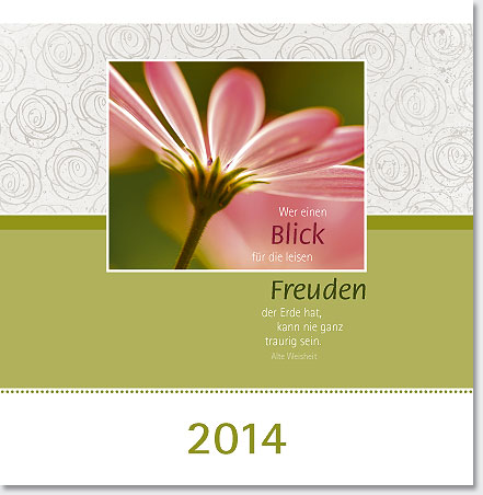 Gestaltung Kalender 2014 - Titel