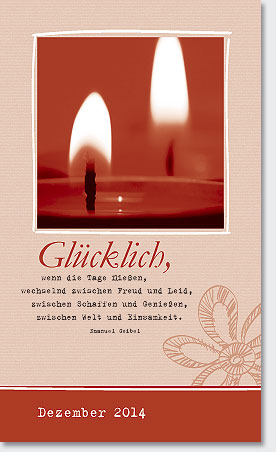 Gestaltung Kalender 2014 - Dezember