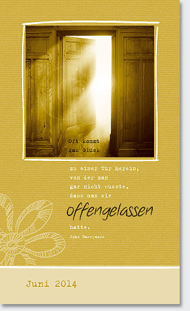 Gestaltung Kalender 2014 - Juni