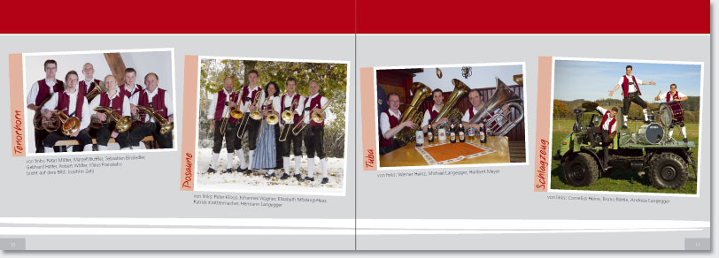Gestaltung Festschrift Musikkapelle Aichstetten