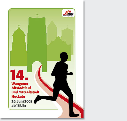 Entwurf Plakat Altstadtlauf Wangen