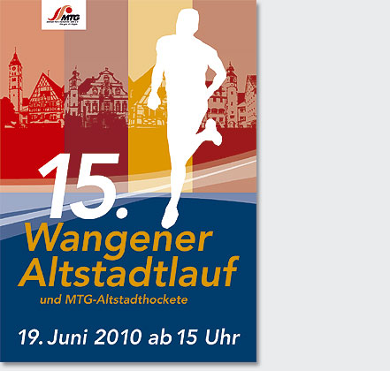 Entwurf Plakat Altstadtlauf Wangen